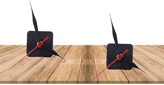 Black Quartz Clock Movement DIY Kit – Silent, Battery-Powered.
