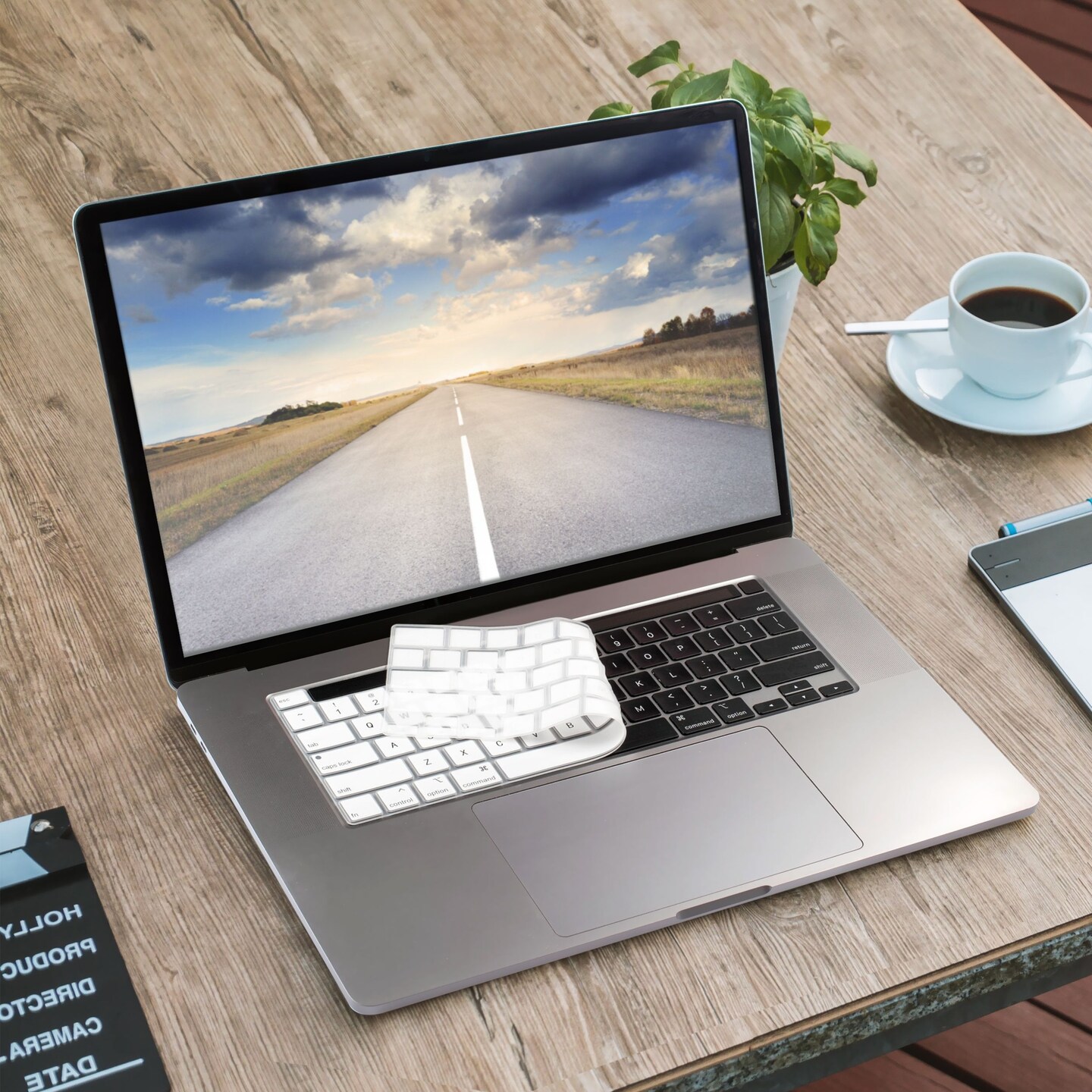 Insten Keyboard Cover Protector Compatible with 2020 Macbook Pro 13&#x22;, Ultra Thin Silicone Skin, Tactile Feeling, Anti-Dust, White