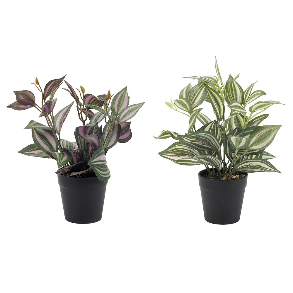 2PCS Artificial Potted Plants &#x2013; Lifelike Fake Greenery for Farmhouse Home, Garden &#x26; Party Decor, Realistic Faux Plants in Decorative Pots
