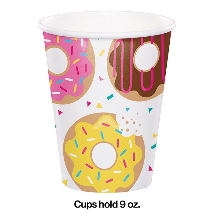 96 pc Bulk Donut Time 9 oz Cups