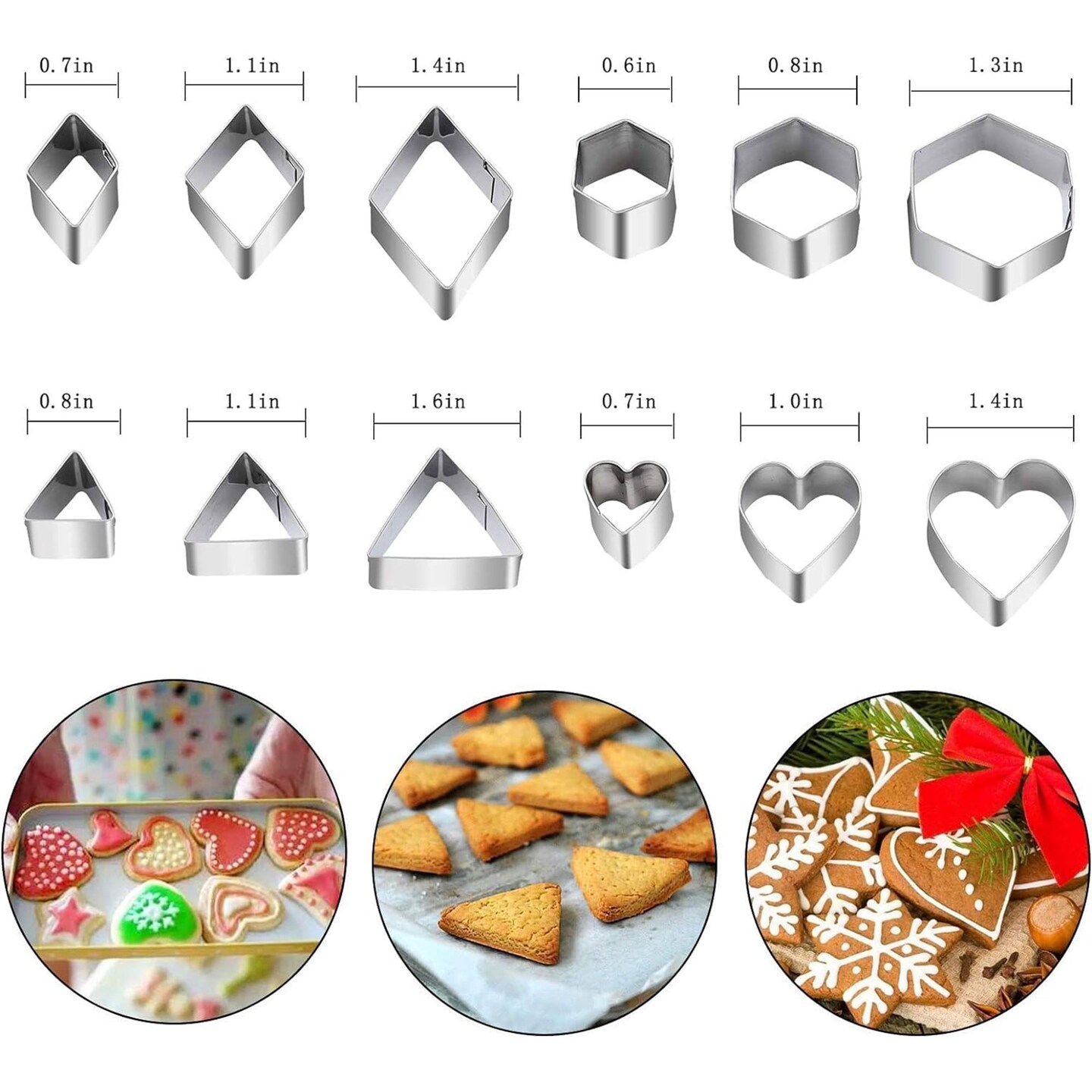 Mini Cookie Cutter With Set 30 Tiny Stainless Steel Cookie Stamps