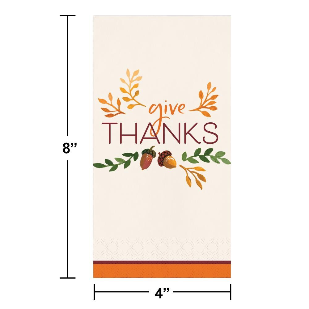 192 pc Bulk Fall Festivities Paper Guest Towel