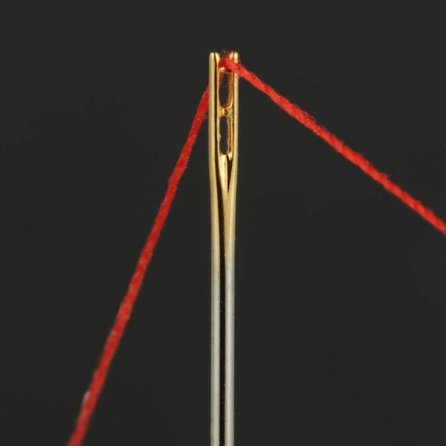 24PCS Self-Threading Hand Sewing Needles – Large Gauge with Wooden Case for Embroidery & Crafts