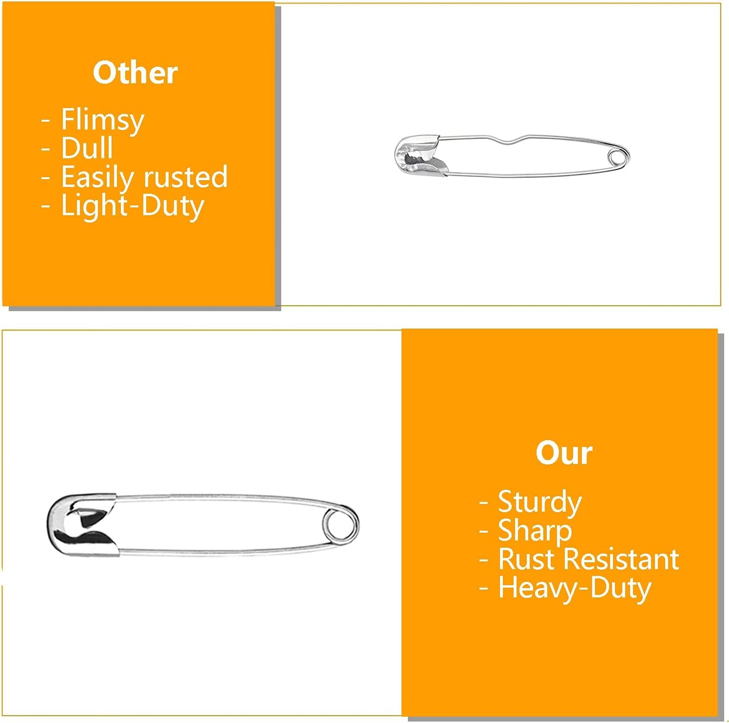 1000 Pcs 1.1 inch Safety Pins,Small Safety Pins, Mini Safety Pins Small, Nickel Plated