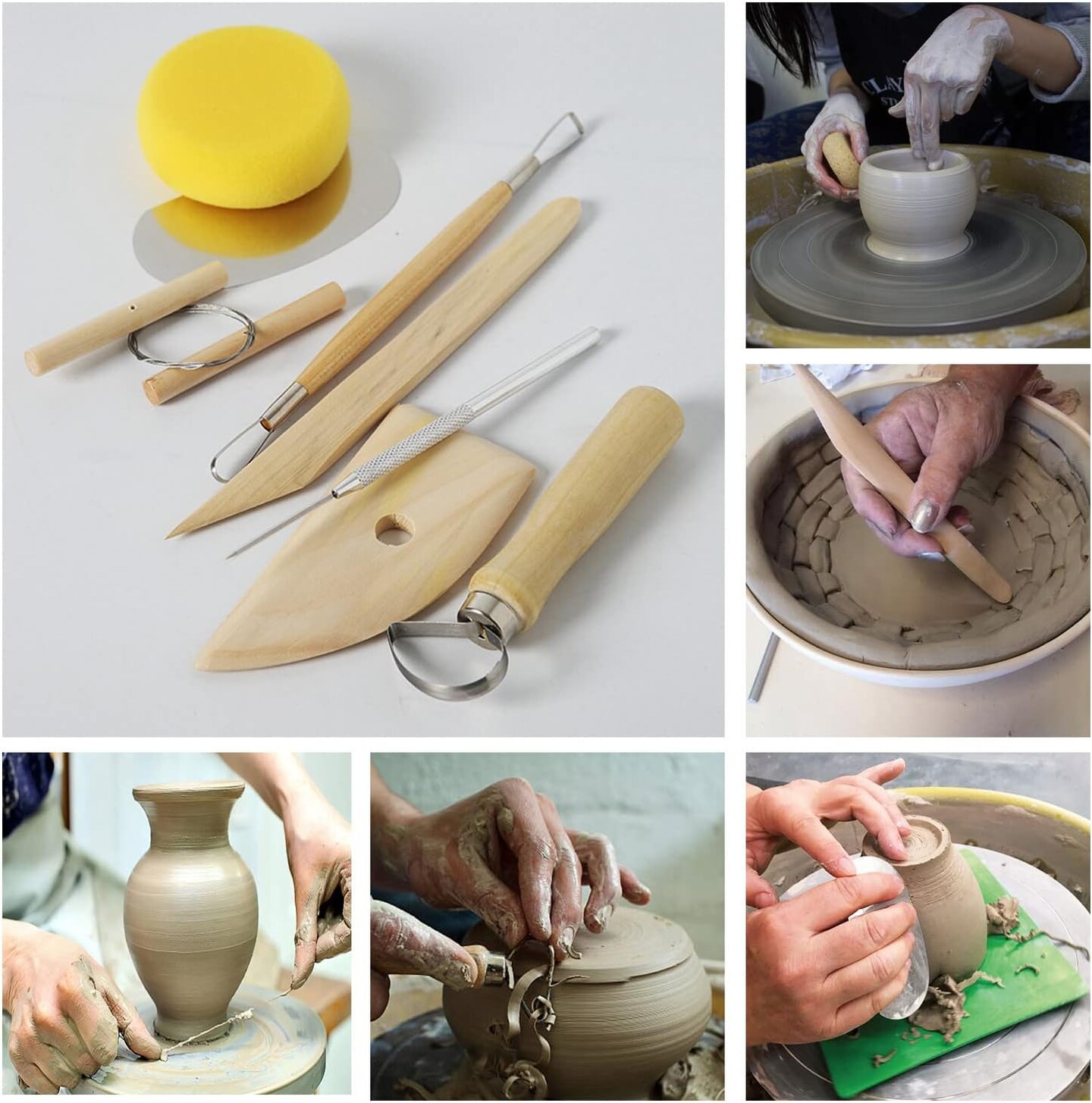 Clay Tools,28pcs Polymer & Pottery Sculpting Tools Set