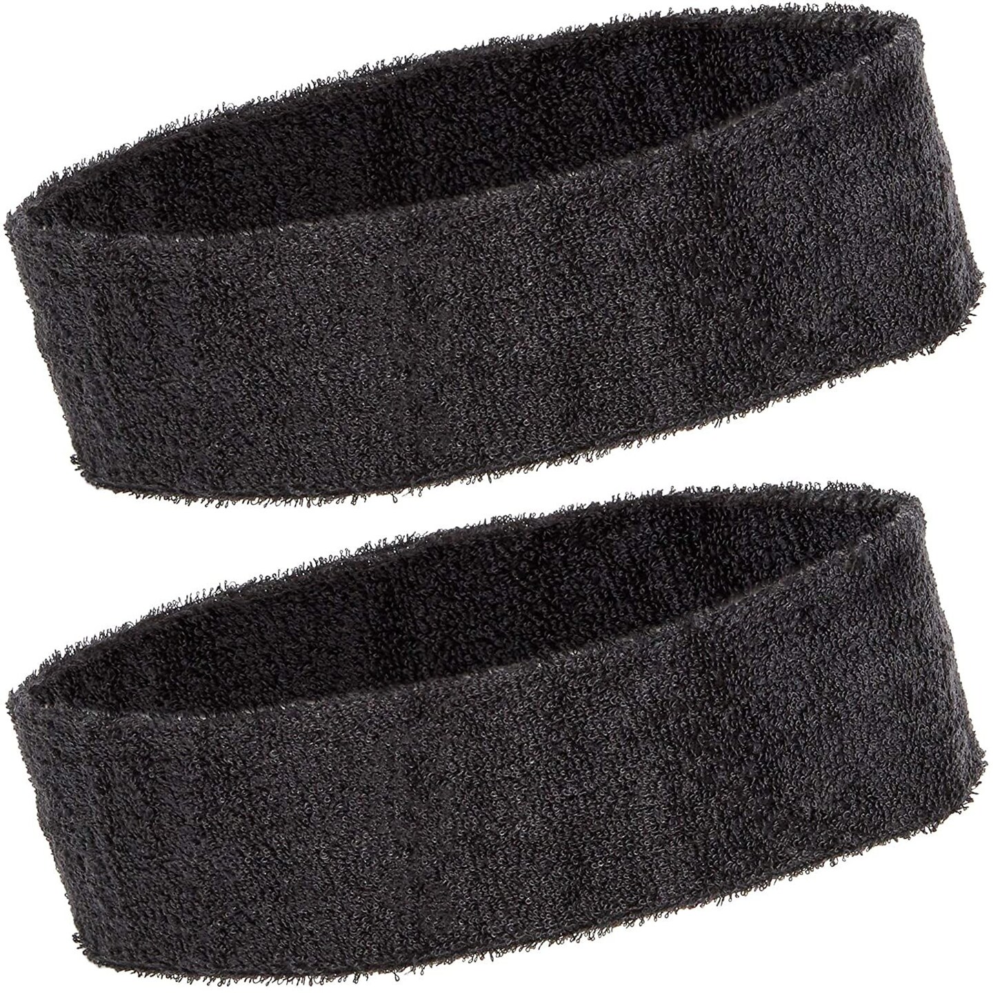 Bright Creations Sweat Band Headbands (24 Count), Black
