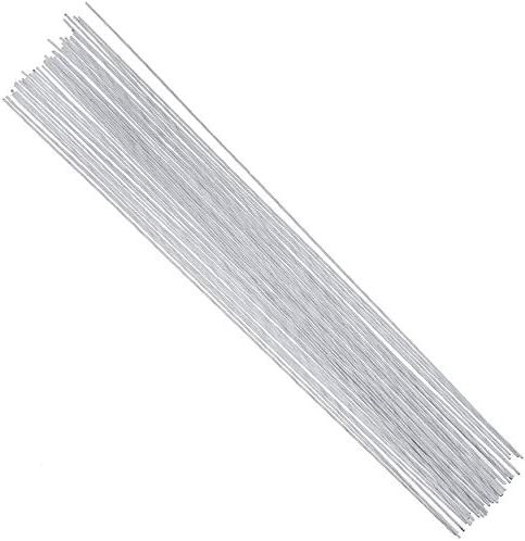 26 Gauge White Floral Wires 16 Inch Stem Wires for Florist Crafts Making 100 Pack