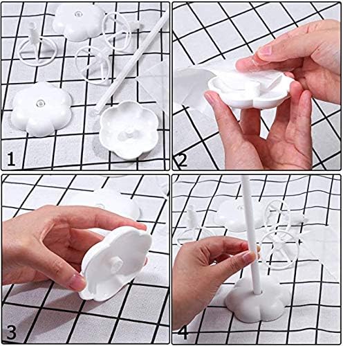 Balloon Stand Kit, 15 pack Balloon Stick Holder with Base for Table Top Centerpiece Party Decoration, Reusable Balloon Column Stand Suit for Happy Birthday/Baby Shower/Wedding Parties