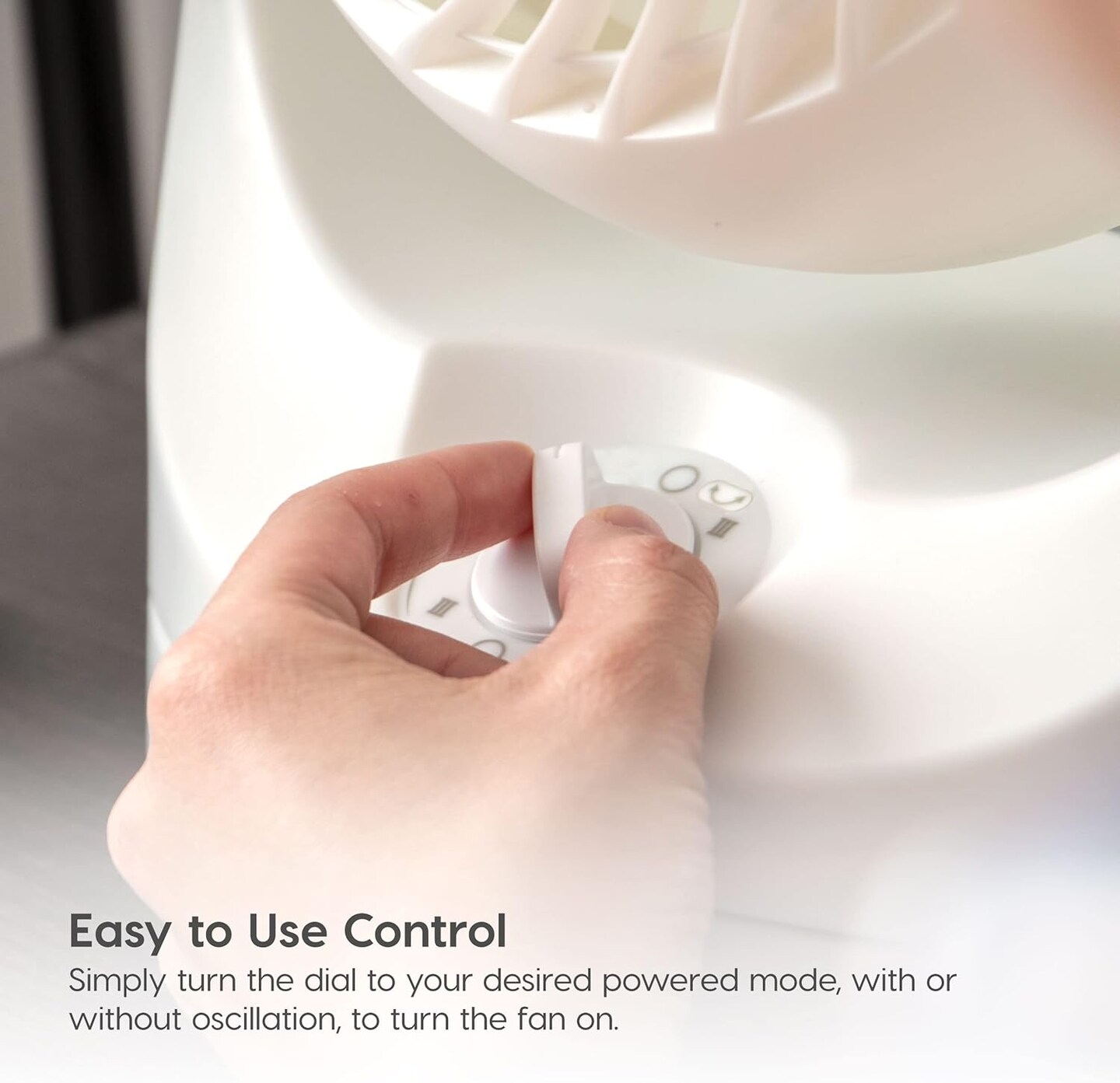 IRIS USA WOOZOO Fan, Small Oscillating Desk Fan, Table Air Circulator, 3 Speeds, 52ft Max Air Distance, 12 Inches, 112° Adjustable Tilt, 30 db Low