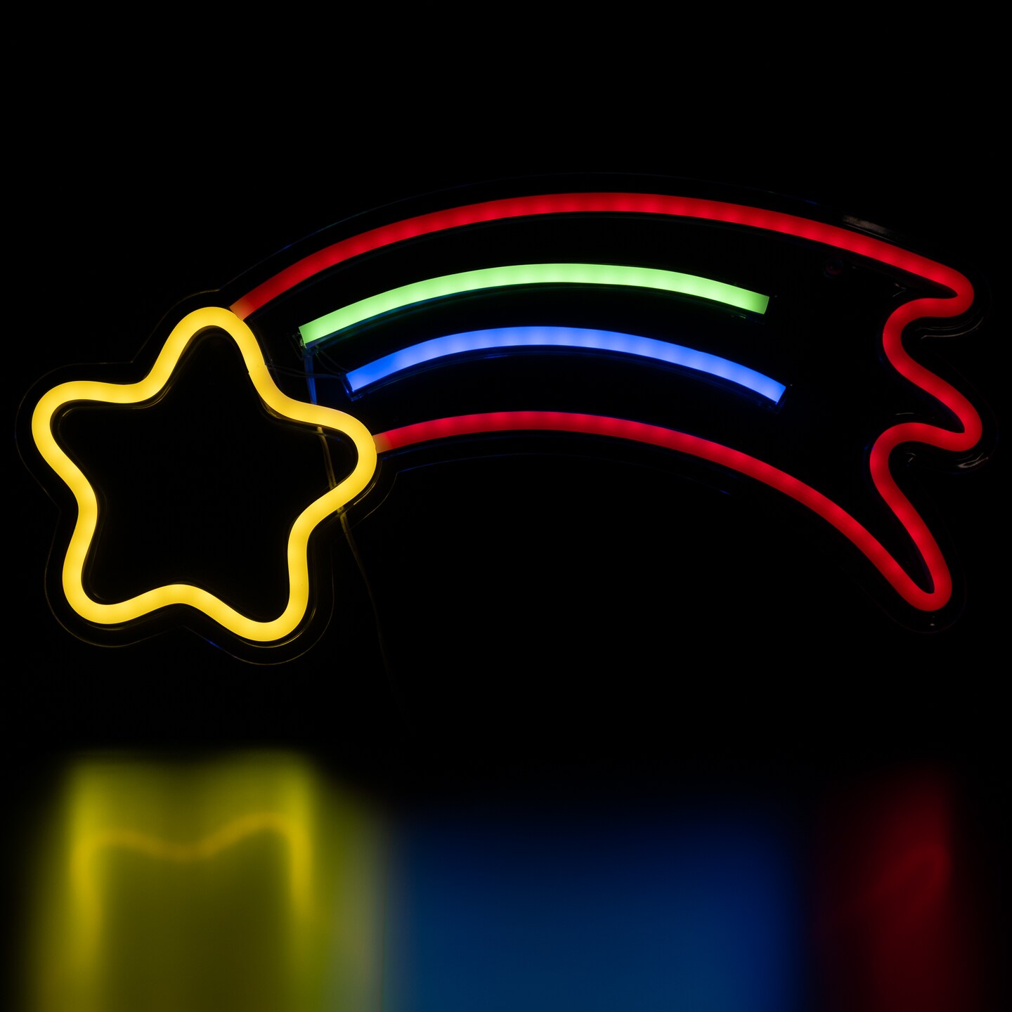 Northlight LED Shooting Star Neon Lighted Wall Art - 16&#x22;