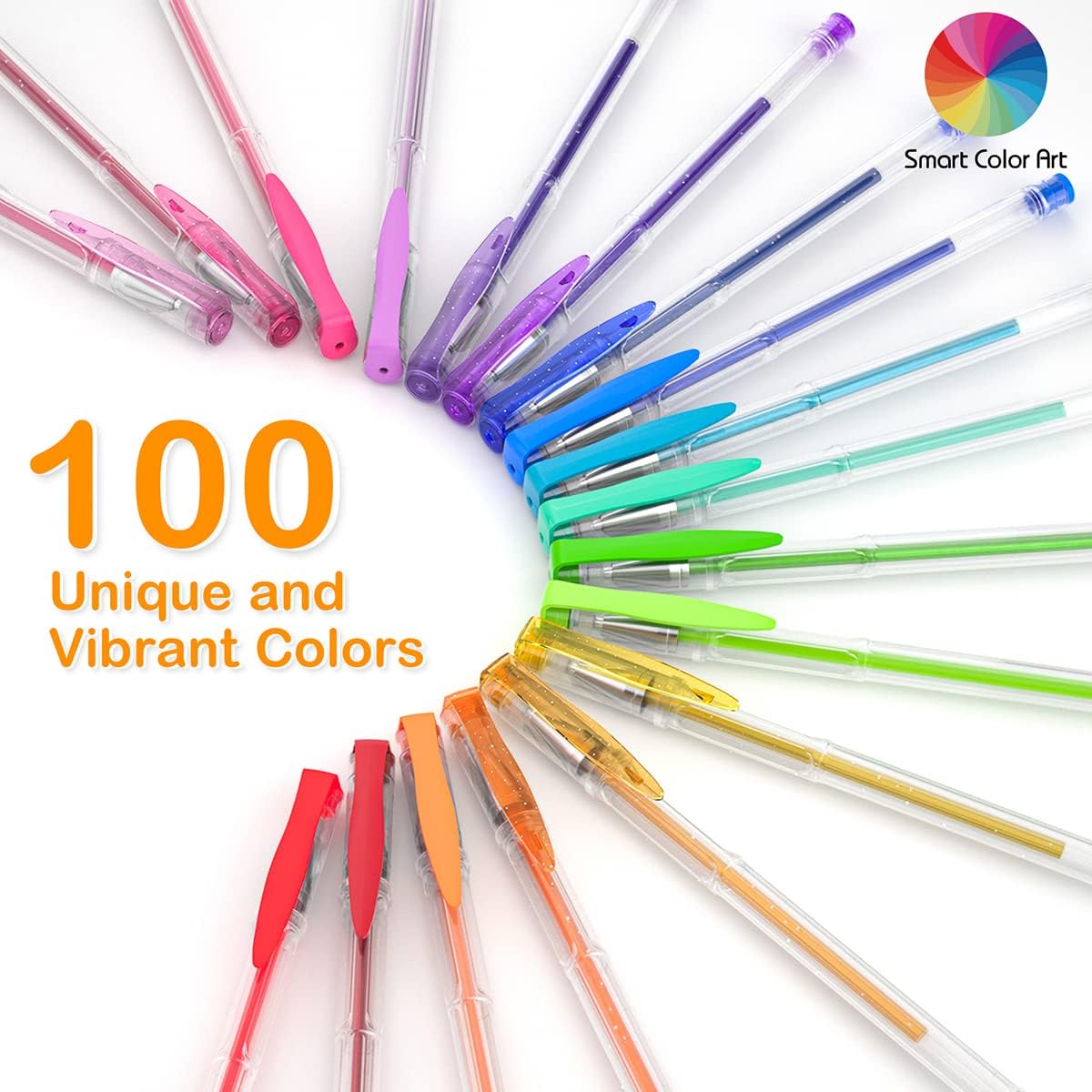 100 Colors Gel Pens Set for Adult Coloring Books Drawing Painting Writing
