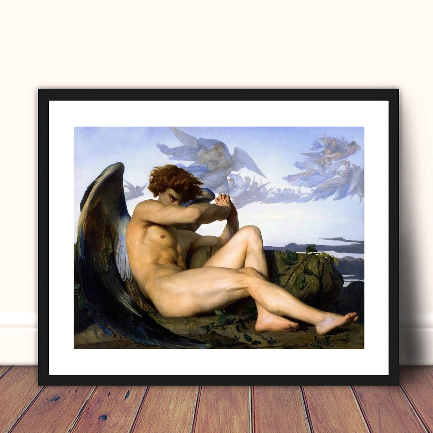 Fallen Angel by Alexandre Cabanel Framed art or Classic Framed Canvas art