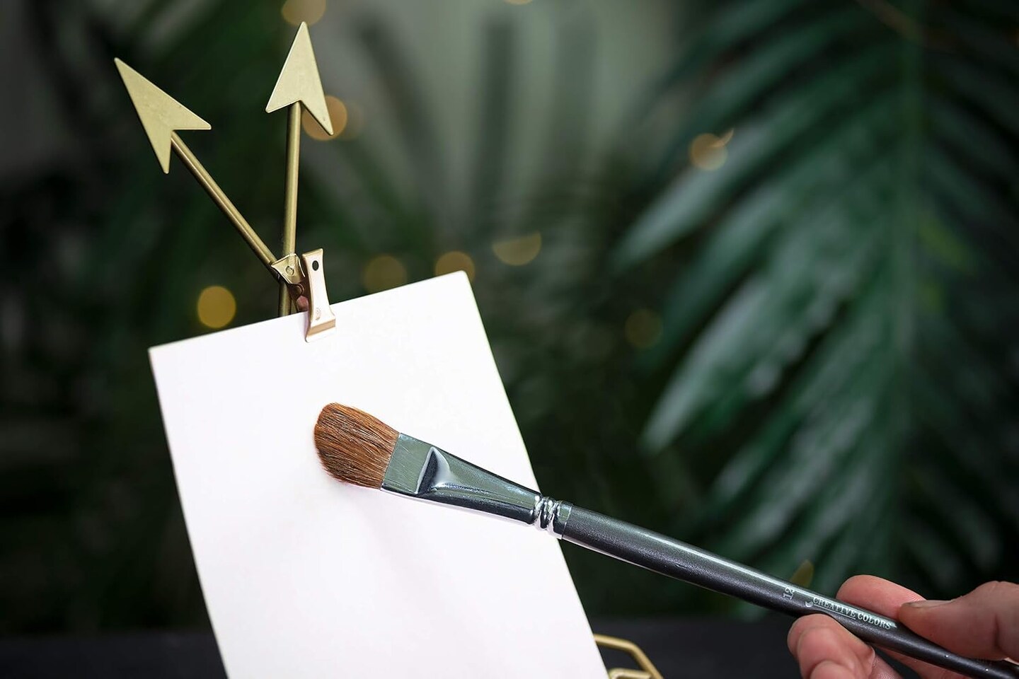 6 PCS Red Sable Filbert Paint Brushes – Acrylic, Watercolor & Oil Painting, Long Handle