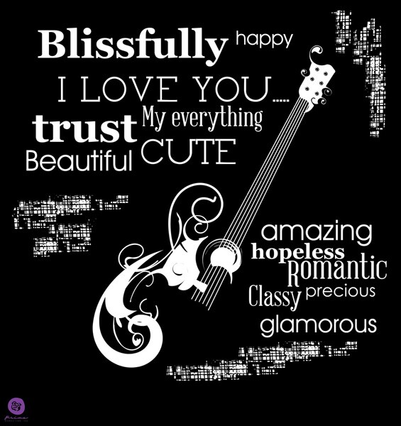 Prima Scrapbooking 12&#x22;x12&#x22; Stencils - Guitar 655350572228