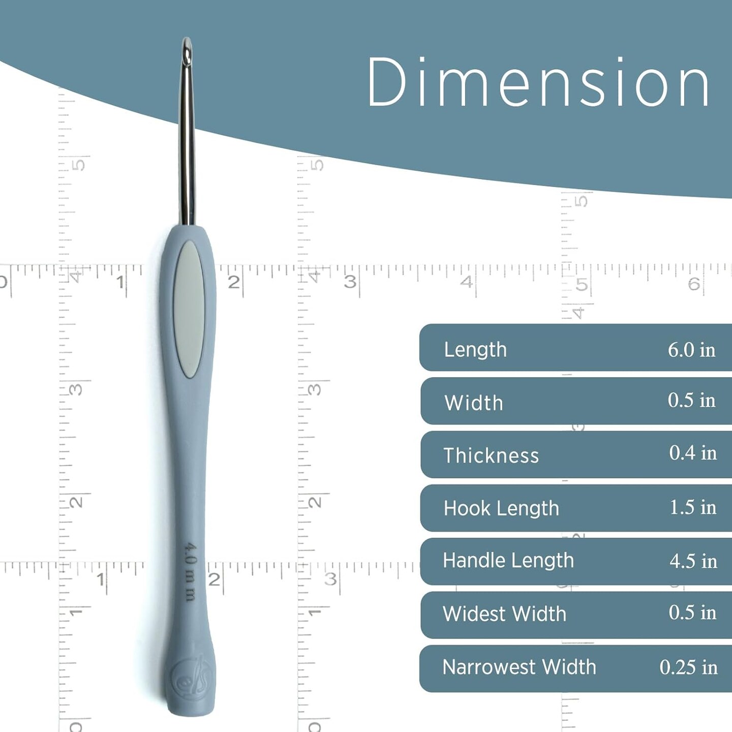 SensePeak 4mm Crochet Hook
