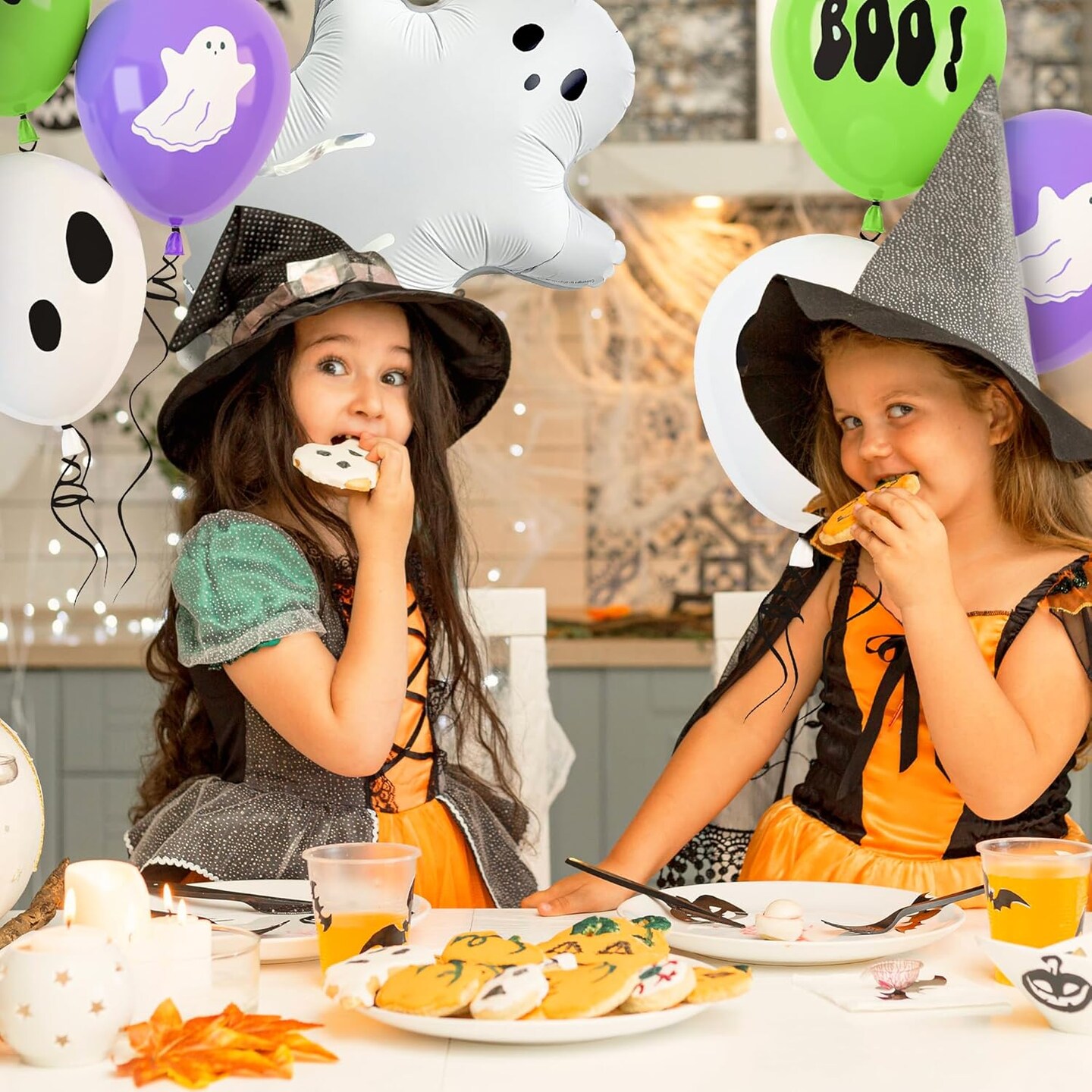 Ghost Foil Balloons (Ghost Latex + Ghost Foil Balloons)