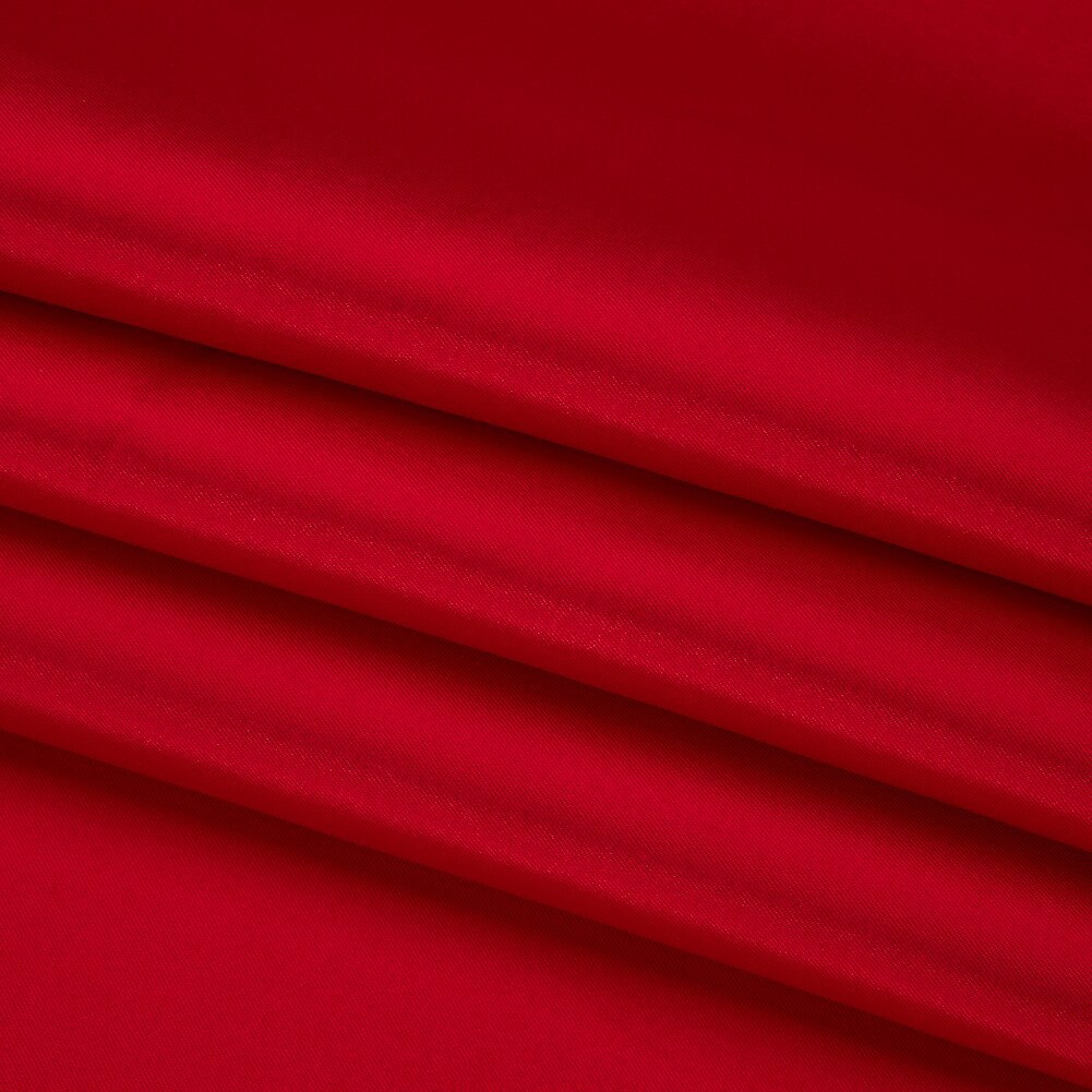 1 Yard True Red Silk Wool Twill Premium Collection Soft 59 inch Width