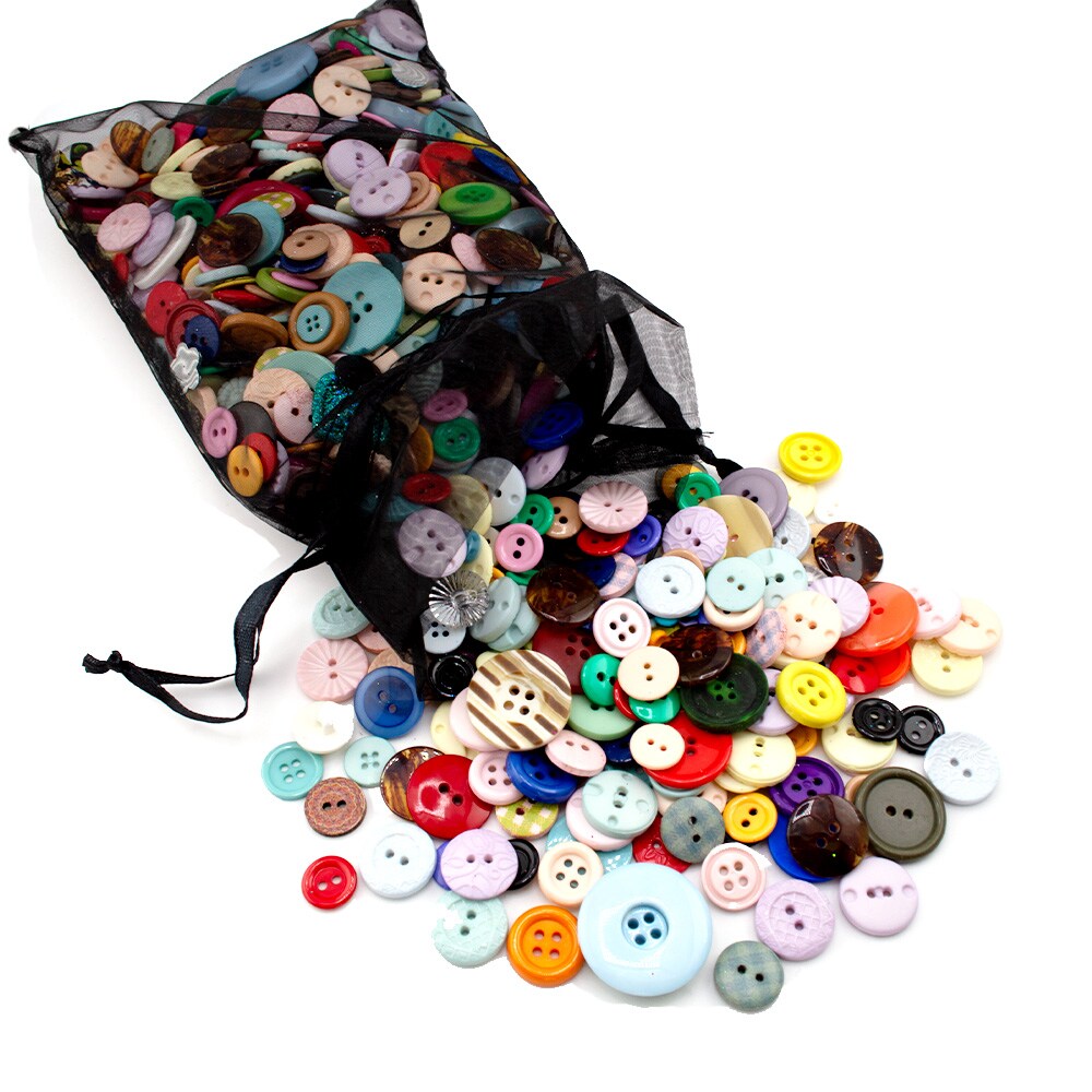 Dress It Up Button Shop Sewing Buttons by the Pound Mystery Scoop, 500+ Pieces