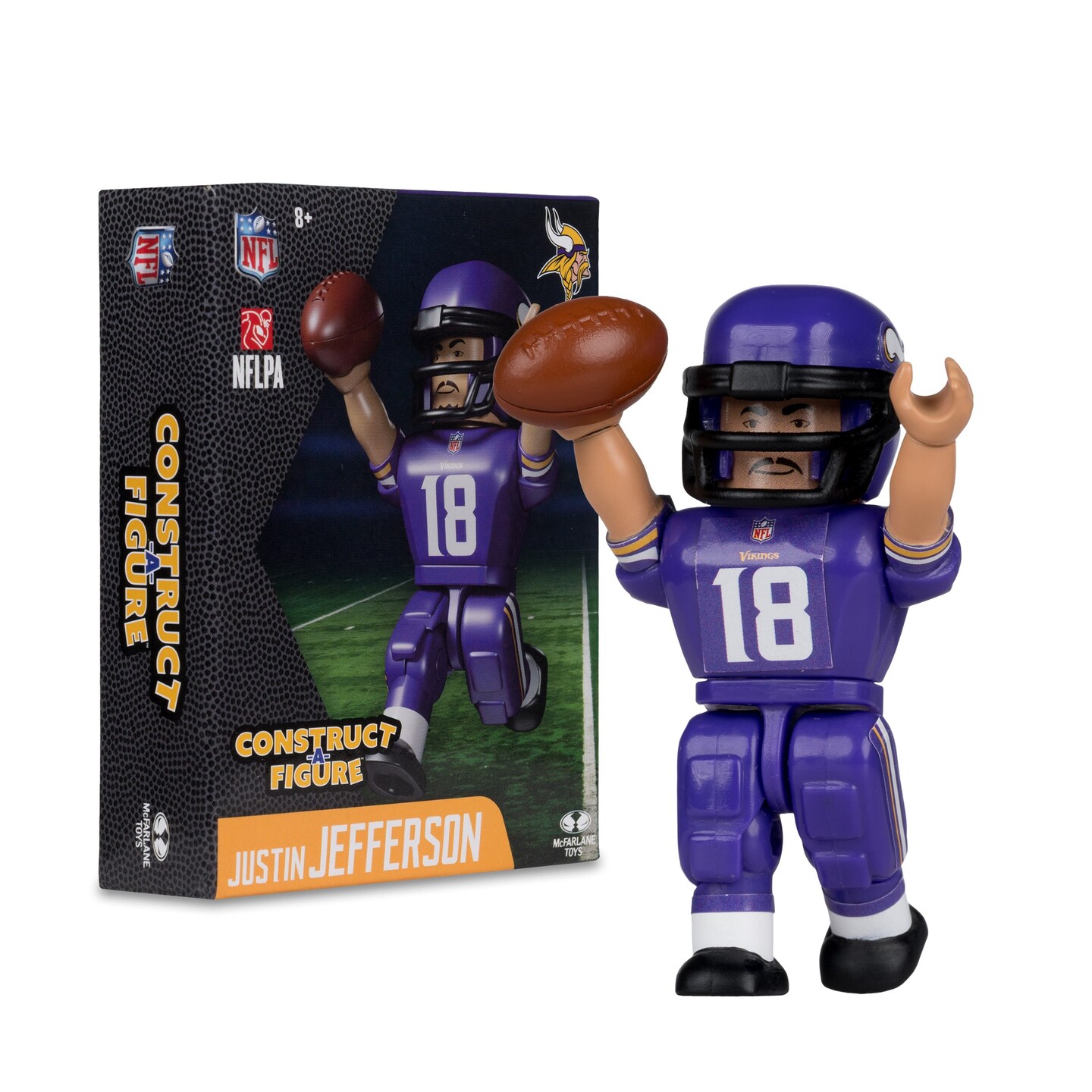 Justin Jefferson Minnesota Vikings McFarlane NFL Construct-a-Figure