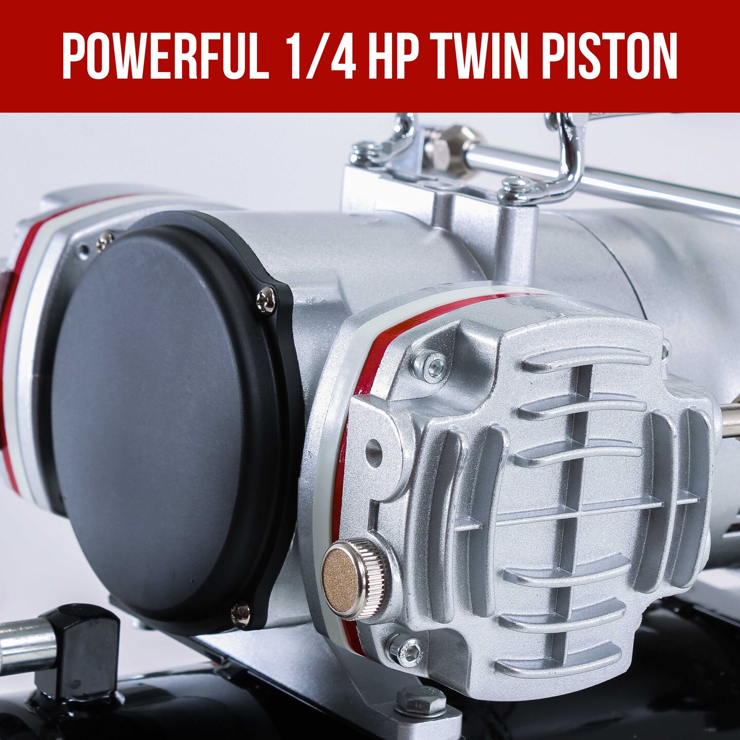 Twin Piston Airbrush Air Compressor