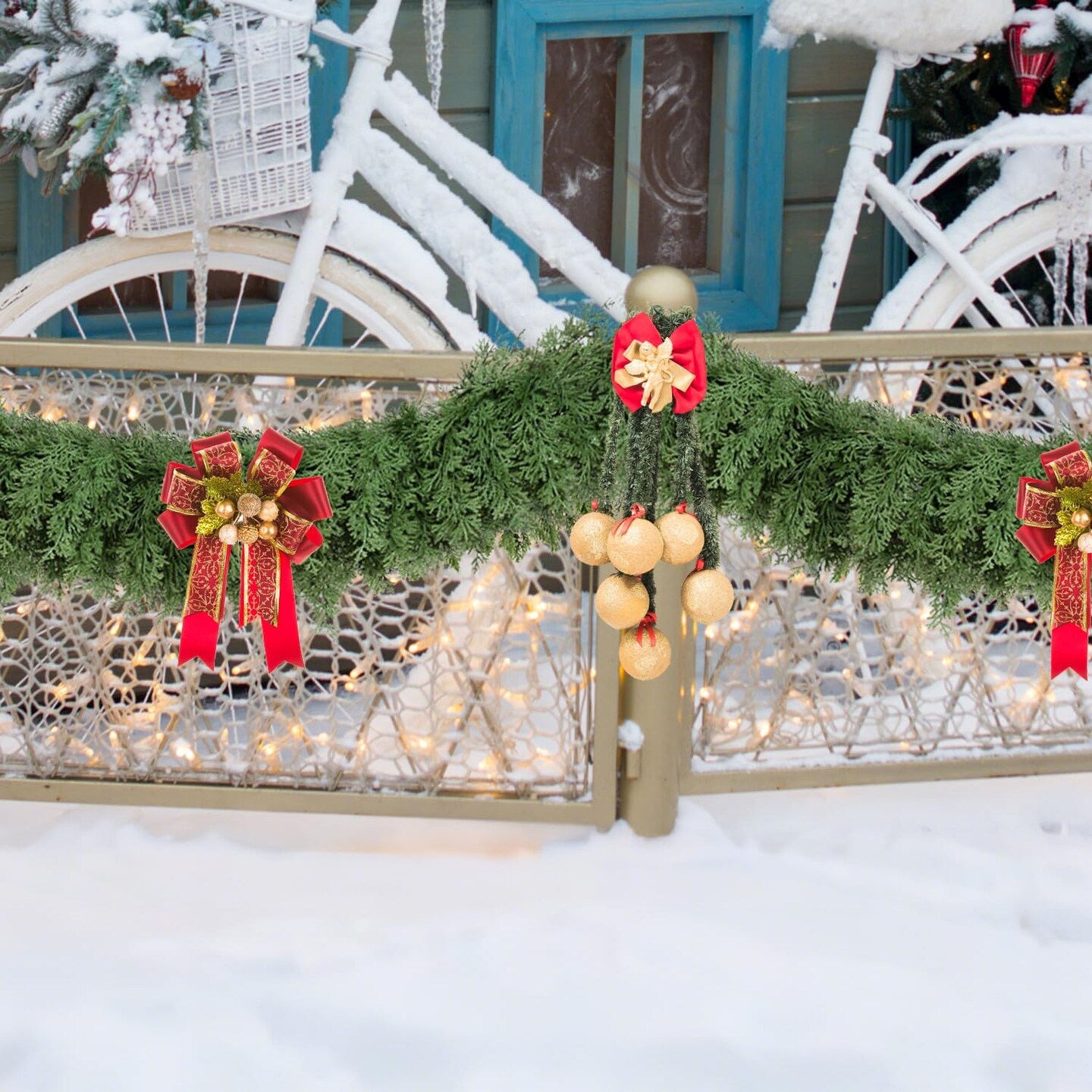 6 Ft Real Touch Christmas Cedar Garland (Green Cypress)