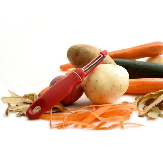 Norpro Grip-EZ Stainless Steel Blade Swivel Fruit & Veggie Peeler - Thumbnail 2