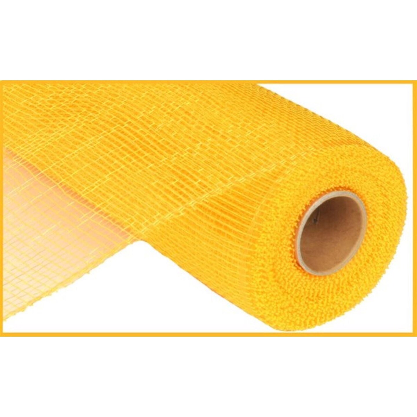 10&#x22; Two Tone Deco Mesh Ribbon: Yellow &#x26; Gold