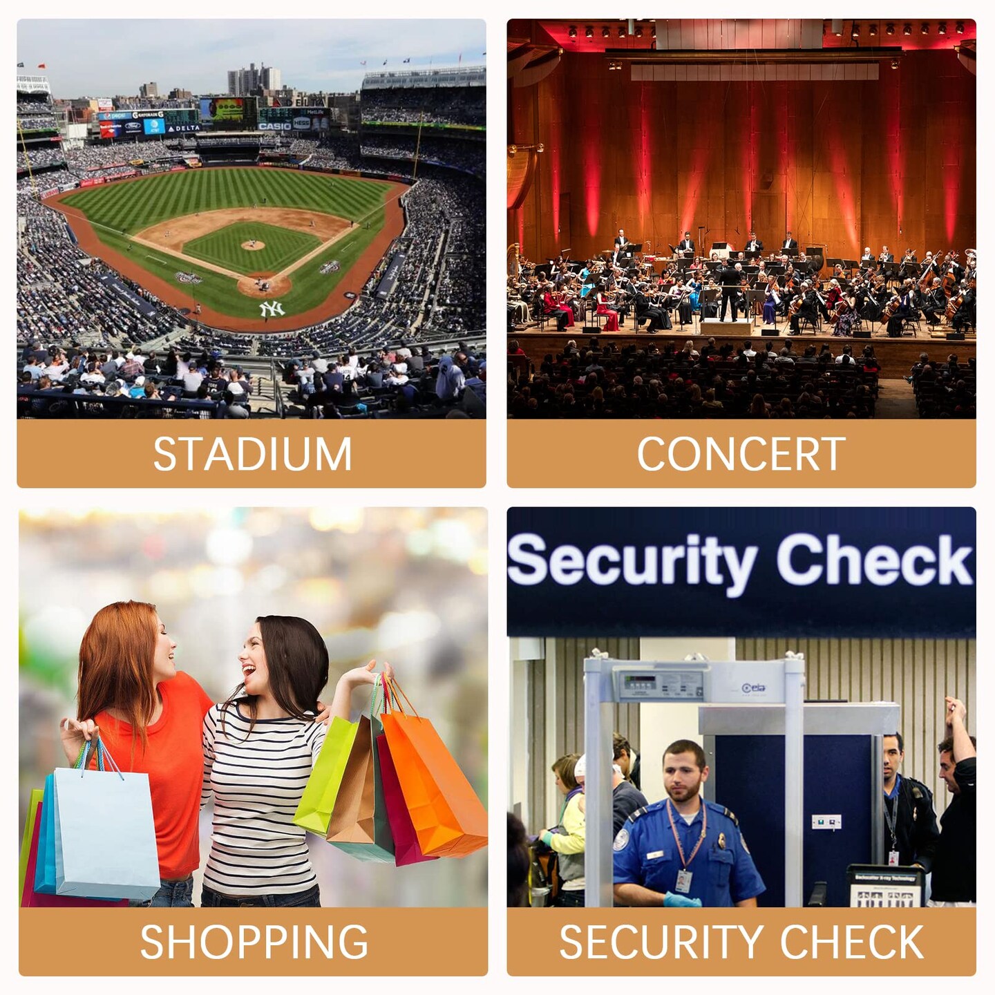 Clear Purse Stadium Approved for Women,Small Clear Bag Crossbody,Clear Clutch Handbag for Concert,Gameday(Golden)