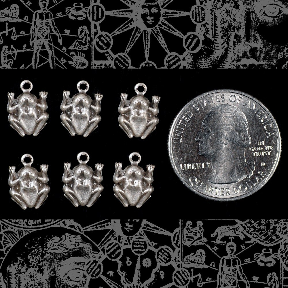 10-Piece Antiqued Silver Plated Peace Sign Charms - 10mm To 15mm Drops - View #7