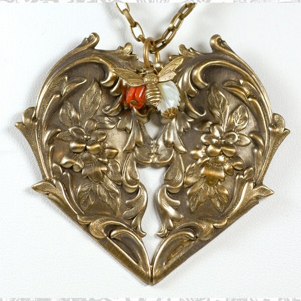 Raw Brass Tiny Bee or Fly Charms - Set of Twelve - B-C41