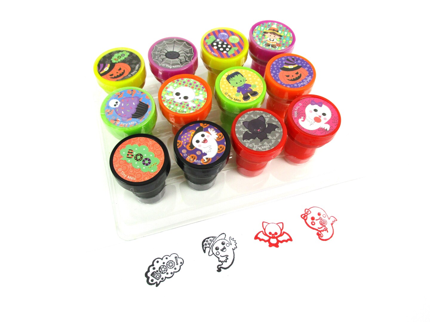 Halloween Stamp Kit for Kids - 12 Pcs