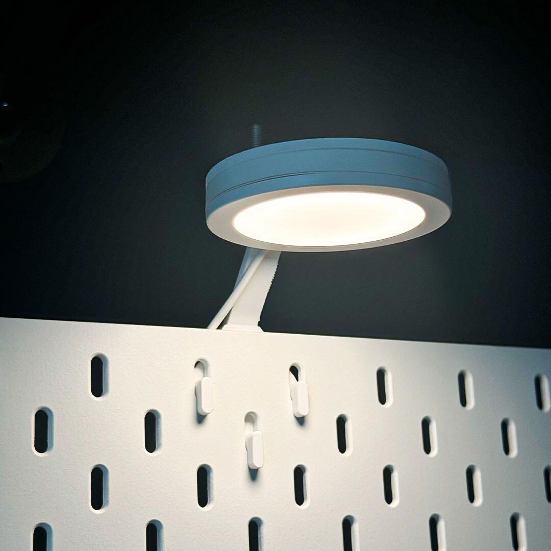 IKEA MITTLED LED Spotlight Mount - ikea Skadis Pegboard - Organize Office Space Setup | Office Organization Display Ambiance product 2