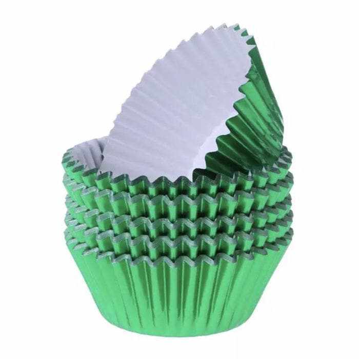 Metallic Green Cupcake Wrappers &#x26; Liners | 25 PC Set