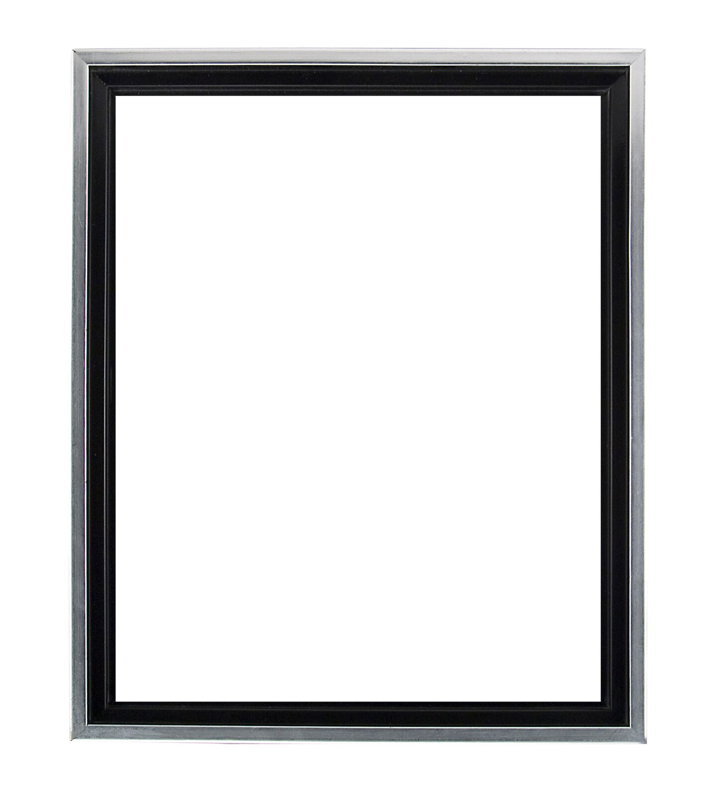 Creative Mark Illusions Floater Frame For 3/4" Deep Canvases- Black w/ Silver Edge - For Galleries and Home Decor - Wood Composite Float Frame for Canvas Paintings- Complete Hanging Hardware