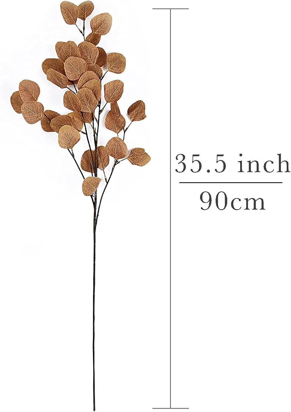 35 Inch Artificial Eucalyptus Stems Fake Fall Foliage Leaves Eucalyptus Branches