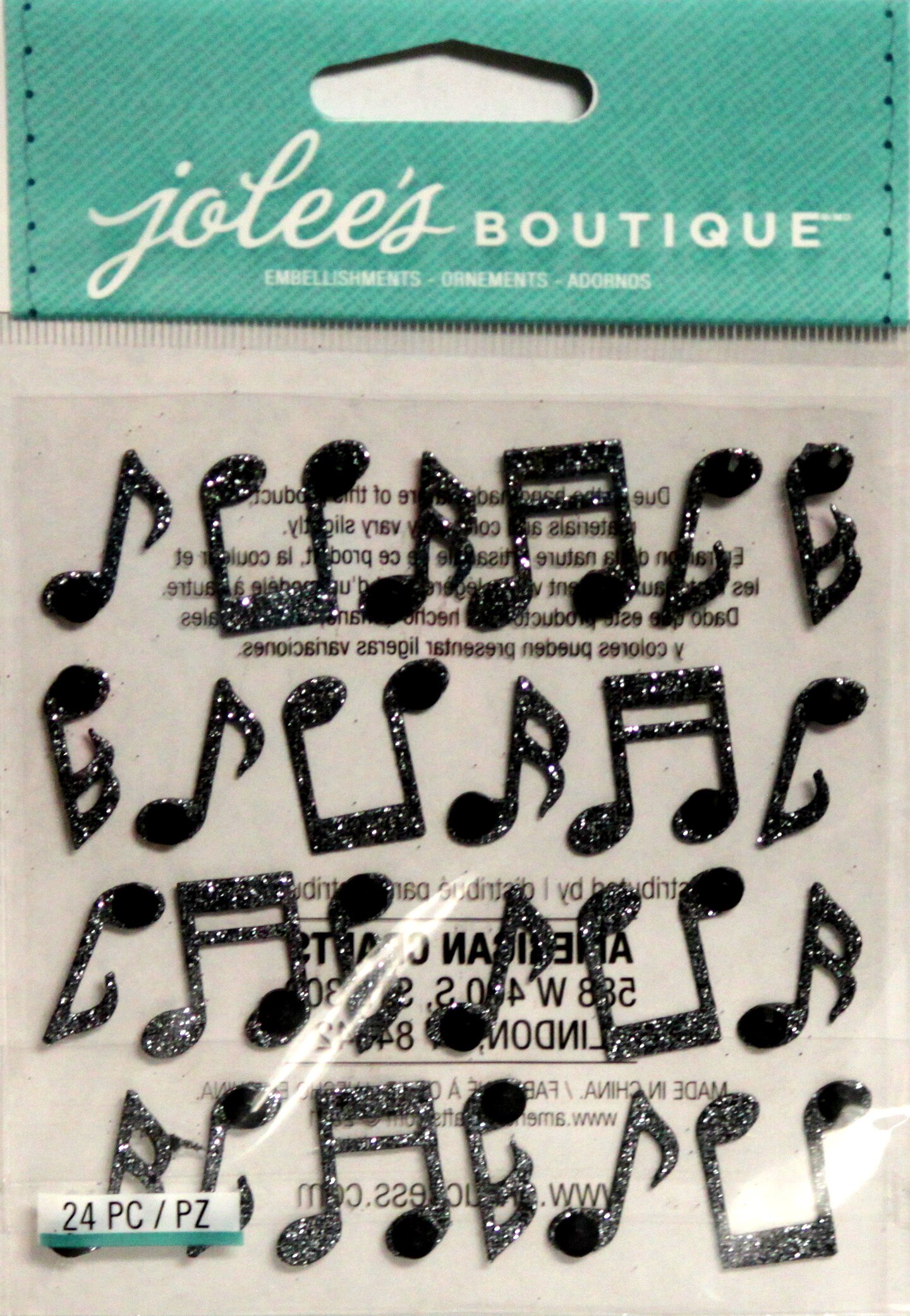 Jolee&#x27;s Boutique Music Notes Repeats Dimensional Stickers