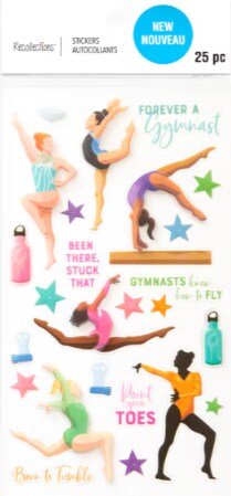 Recollections Gymnastics Dimensional Stickers