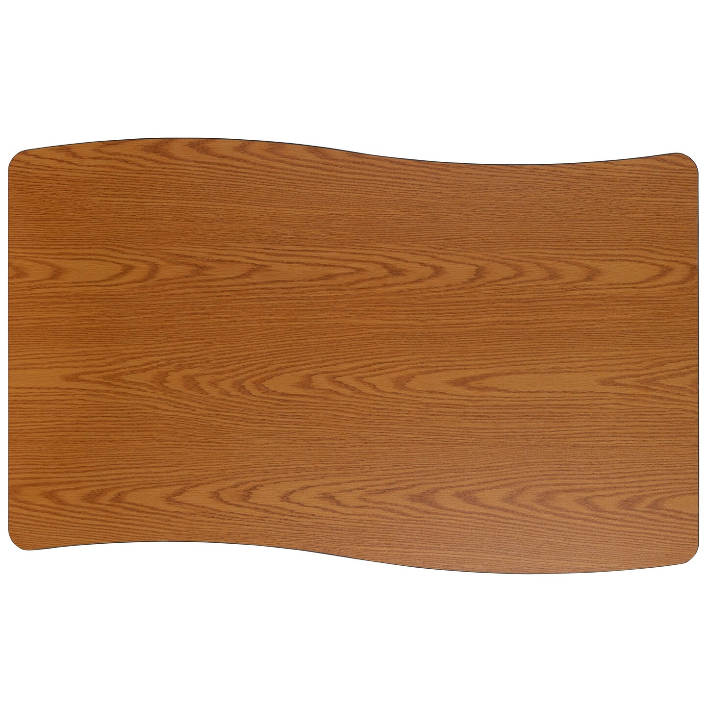 Emma and Oliver 28&#x22;W x 47.5&#x22;L Rectangle Wave Flexible Collaborative Adjustable Height Activity Table
