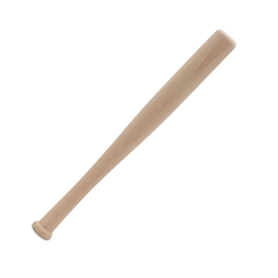 Half Wooden Baseball Bat, Multiple Sizes, for Craft Signs, Souvenirs & Gifts | Woodpeckers