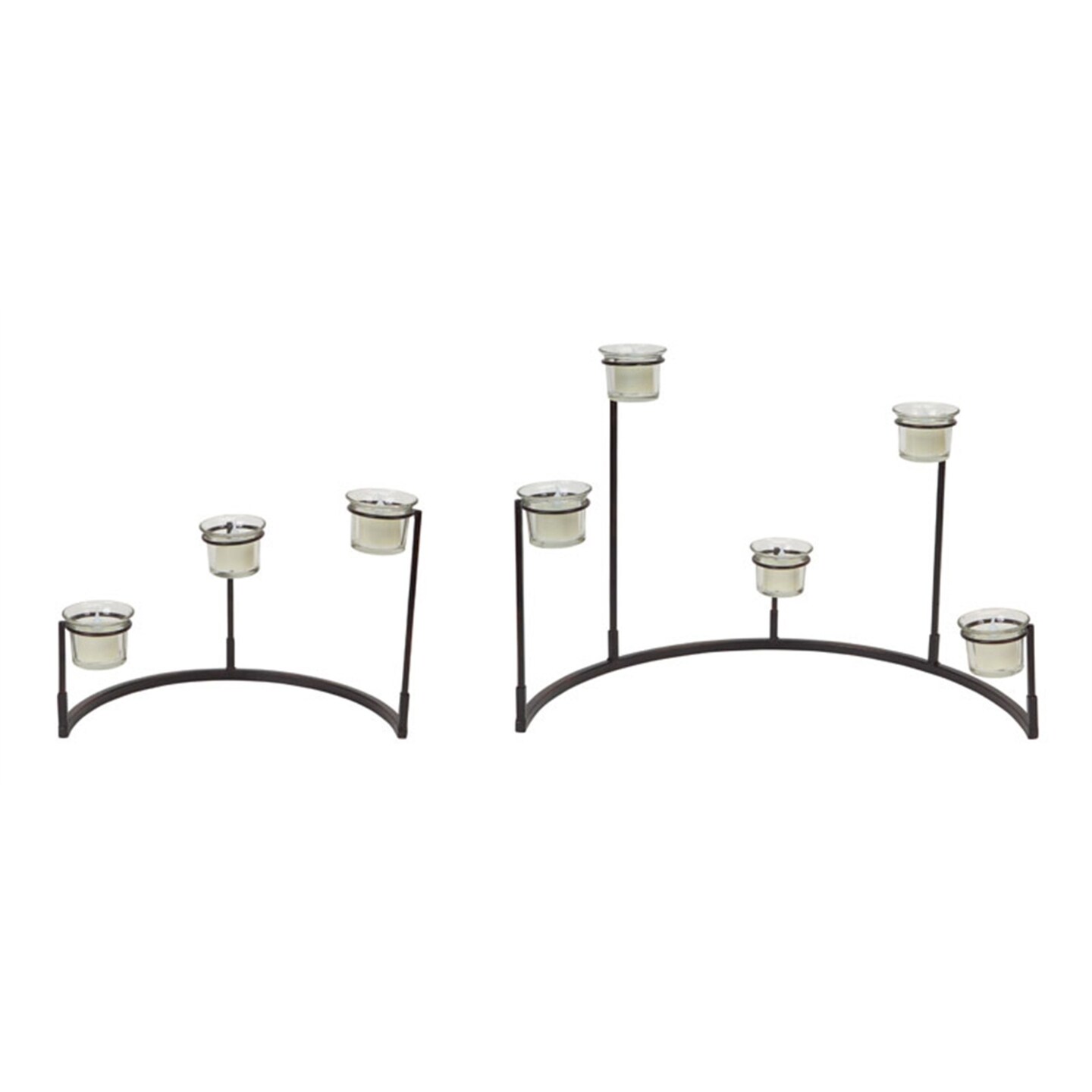 Melrose Set of 4 Multi-Level Votive Candle Holder Stands 12&#x22;