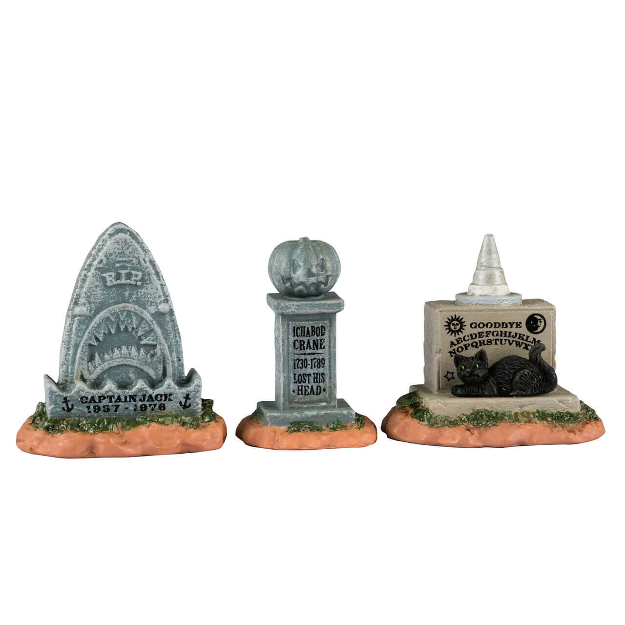 Lemax&#xA9; Spooky Town Halloween Village Accessory&#x2122;: Horrid Headstones, Set of 3