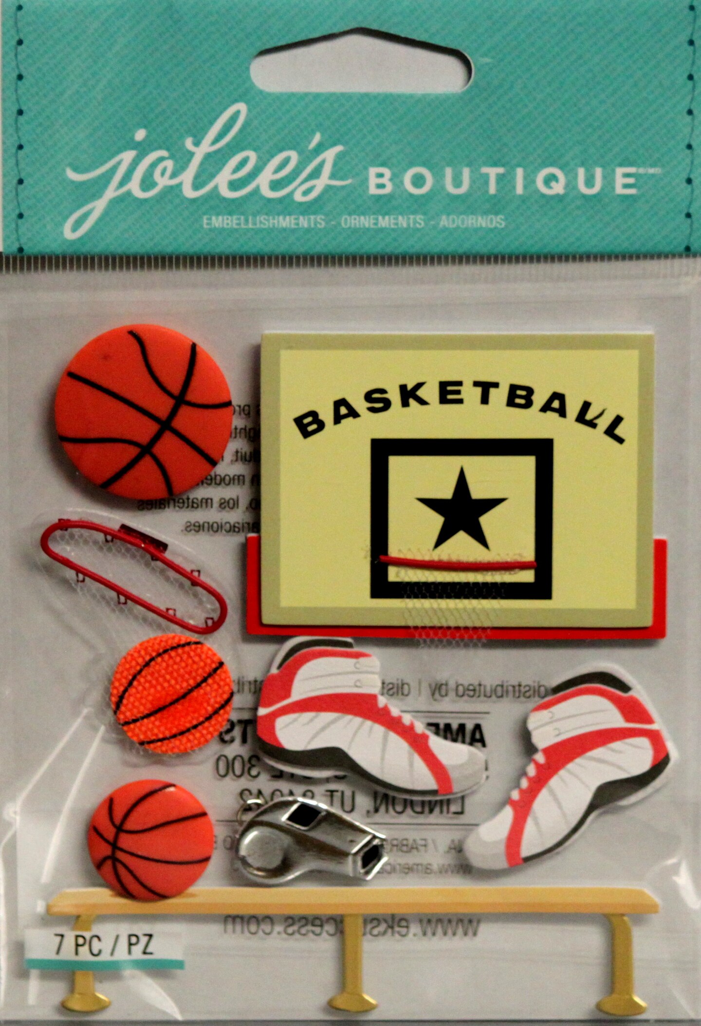 Jolee&#x27;s Boutique Basketball Dimensional Stickers