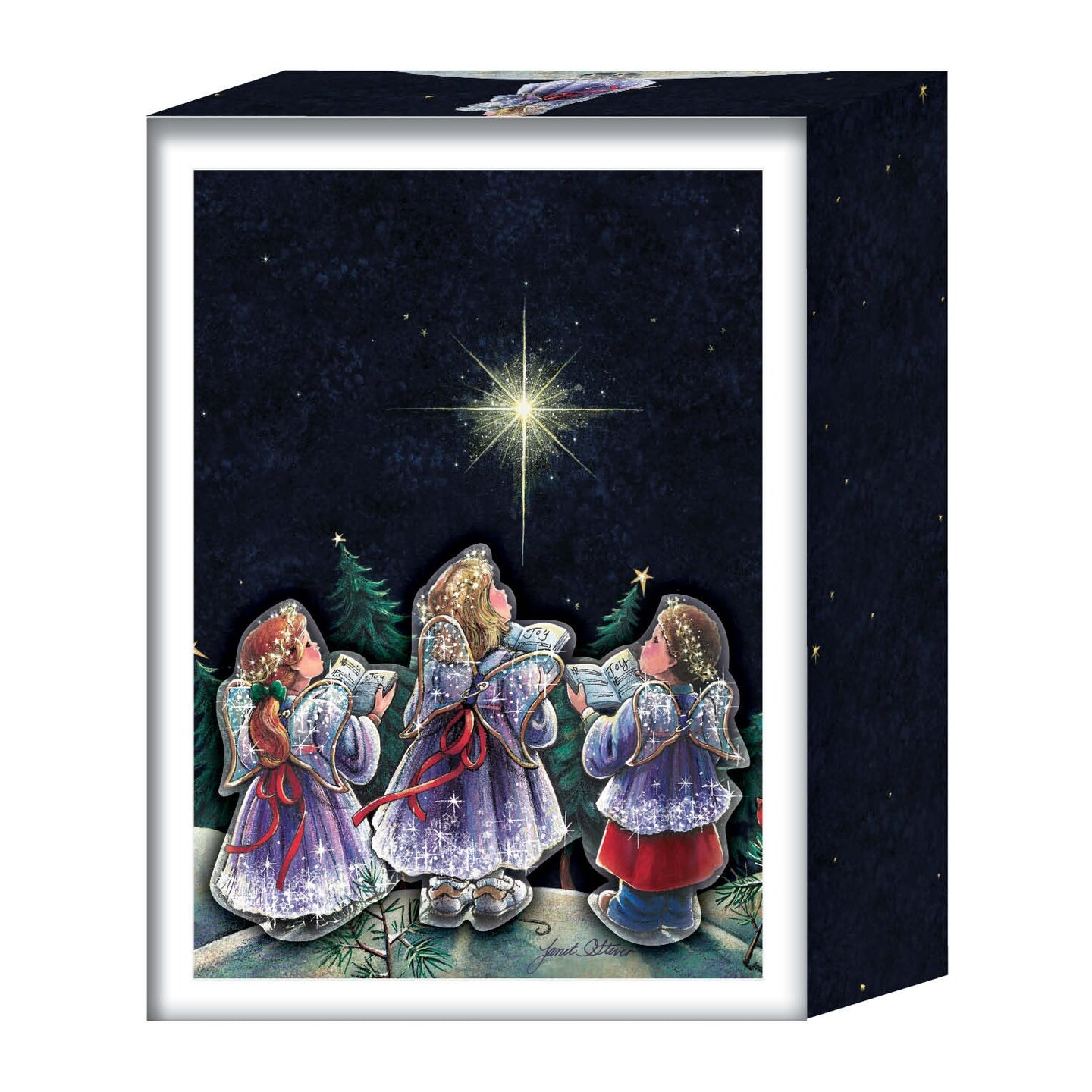 Angel Choir - Boxed Christmas Cards -15 Cards &#x26; Envelopes