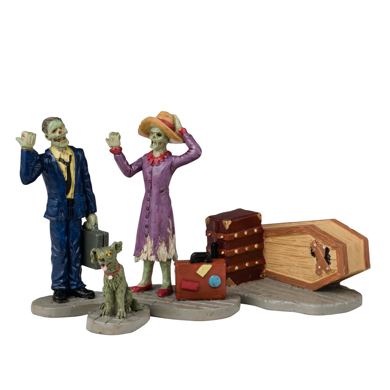 Lemax© Spooky Town Halloween Village Accessory™: Going Our Way?, Set of 4