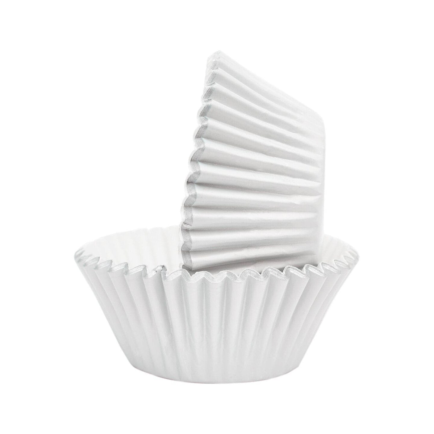 Shiny Silver Standard Size Cupcake Wrappers & Liners | 25 PC Set