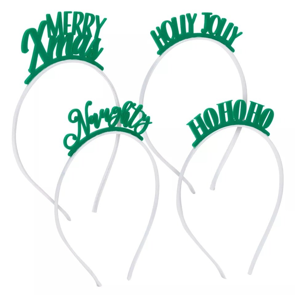 8 Pack Christmas Headbands for Women Adults Kids Holiday Party Hair Accessories