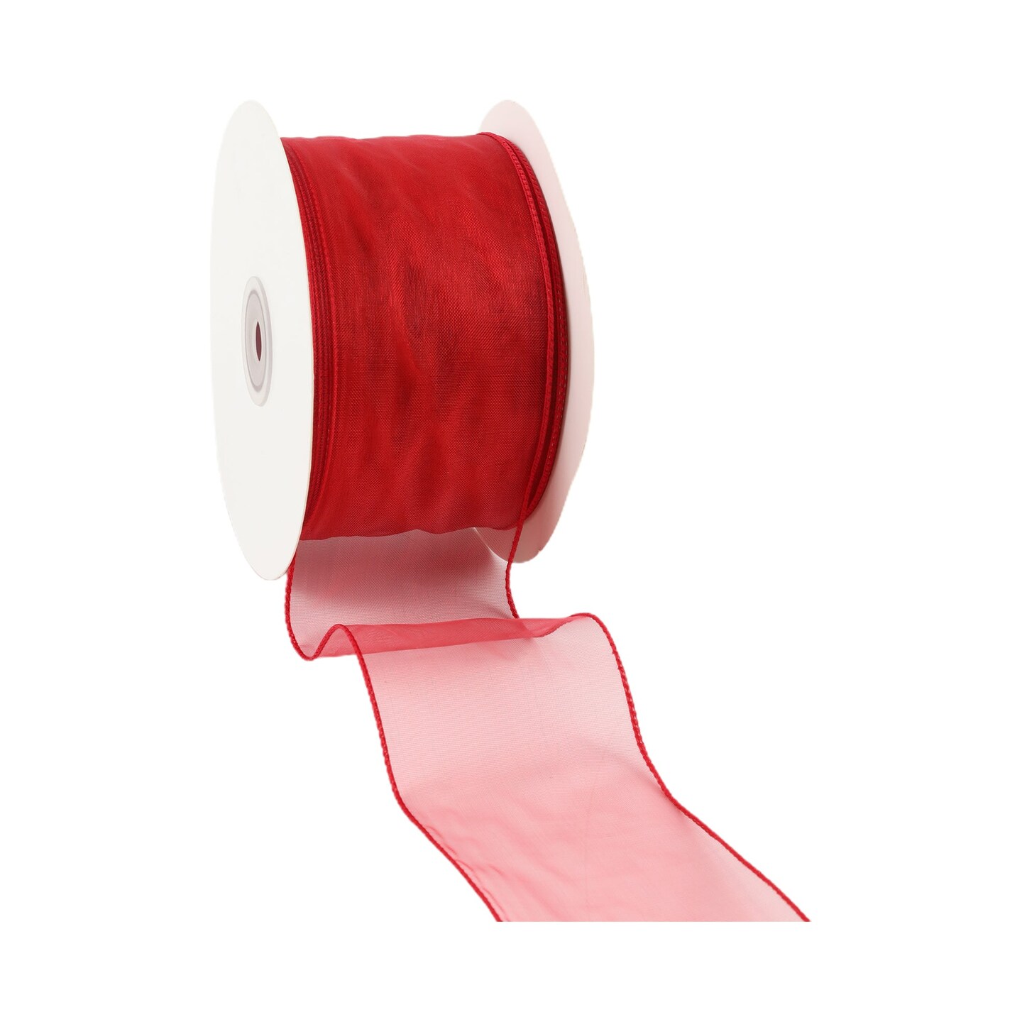 LaRibbons 1 1/2" - 2 1/2" Wired Sheer Ribbon | 50 Yard Roll