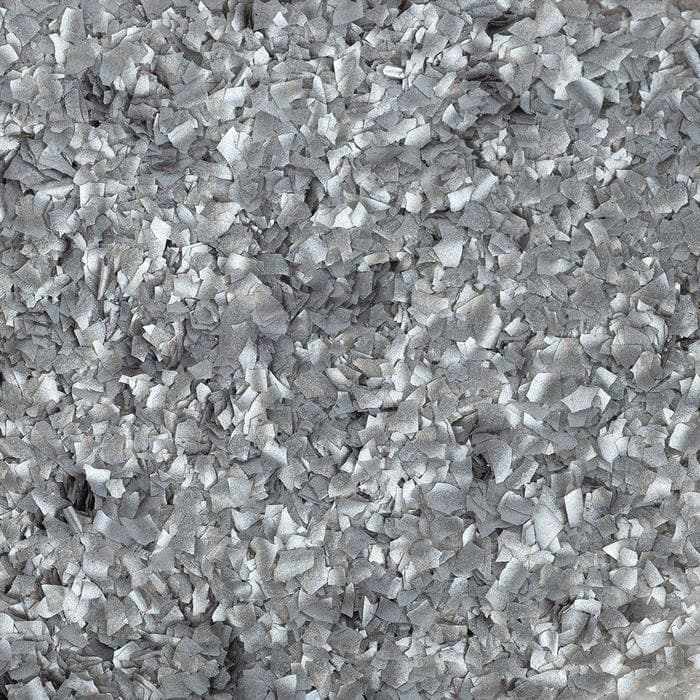 Metallic Silver Edible Shimmer Flakes 4 Gram Jar