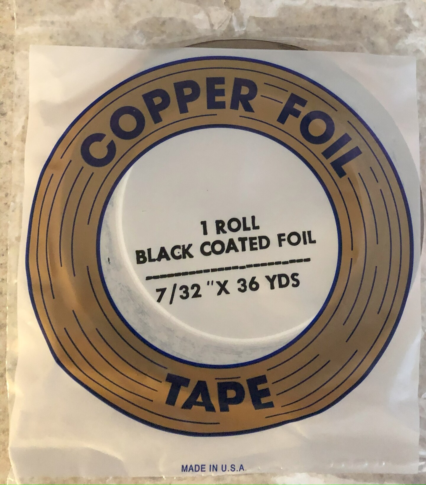 foil　7枚 7/32 EDCO Black Back Copper Foil 1 mil thick 36 yard rolls | Michaels