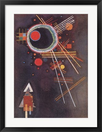 Framed Art Strahlenlinien by Wassily Kandinsky Wall Decor 18x24 Artwork